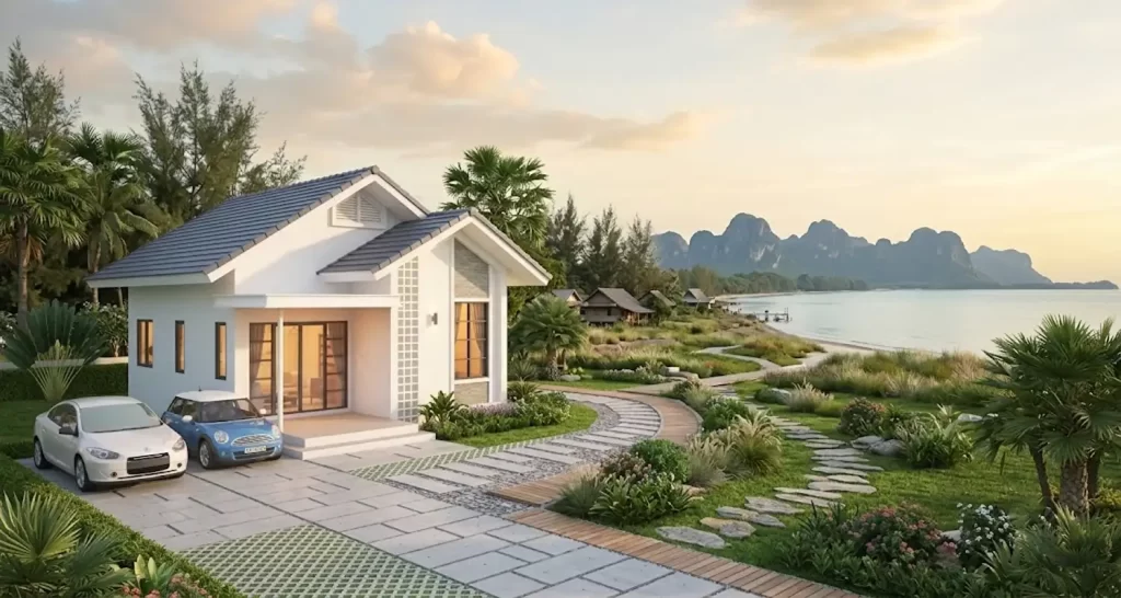 บรรยากาศทำเลที่อยู่อาศัยในอำเภอปราณบุรี